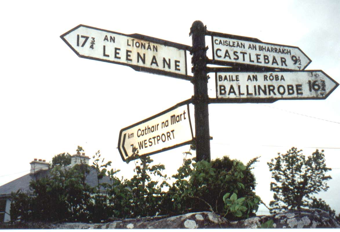 Local street signs, Westport
